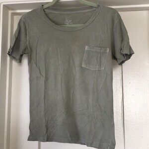Distressed J. Crew sage green T-shirt womens size xxs / xs